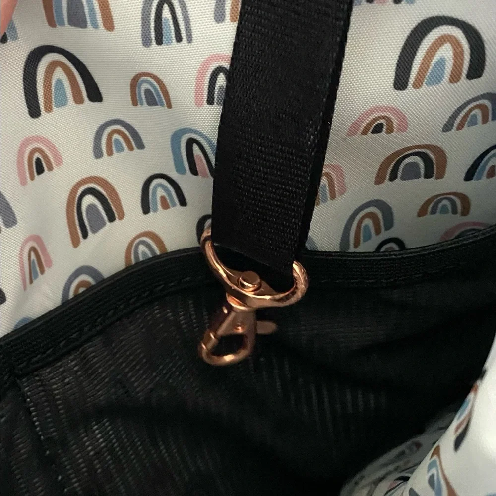 NWOT Petunia Pickle Bottom Pivot Diaper Backpack Blue & Blush